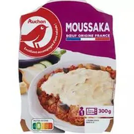 AUCHAN Moussaka sans couverts 300g