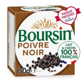 BOURSIN Fromage à tartiner Poivre noir 150g