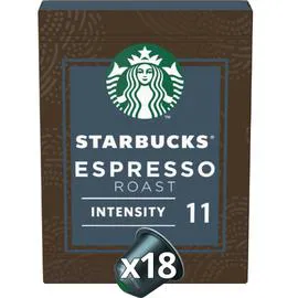 STARBUCKS Café capsules Compatible Nespresso Espresso Roast intensité 11 By Nespresso 100g
