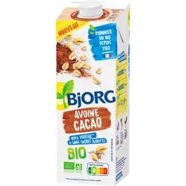 BJORG Boisson végétale Bio vegetal avoine cacao 1l