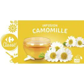 CARREFOUR CLASSIC' Infusion camomille 25x1,5g