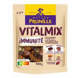 MAÎTRE PRUNILLE Vitalmix - Assortiment Immunité chocolat amande noisette cranberry et granola 180g