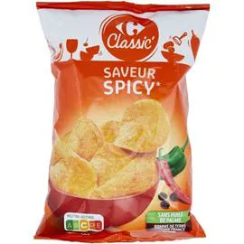 CARREFOUR CLASSIC' Chips saveur spicy 135g