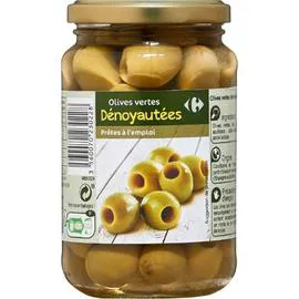 CARREFOUR Olives vertes dénoyautées 160g 
