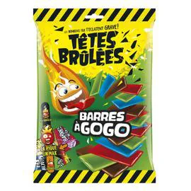 TÊTES BRÛLÉES Bonbons barres à gogo 330g