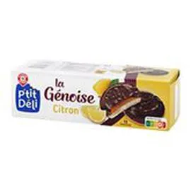 MARQUE REPÈRE, P'TIT DÉLI Génoises fourrées Citron 150g