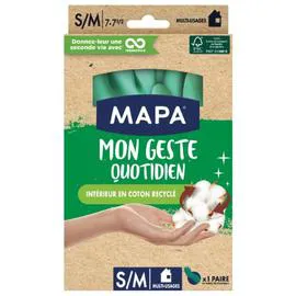 MAPA Mon geste quotidien - Gants réutilisables taille S/M l'unité