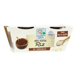 GRANDEUR NATURE Dessert Végétal Au Riz Et Chocolat Bio 200g