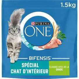 PURINA, ONE Croquettes pour chat chat d'intérieur dinde 1,5kg