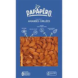 PAPAPÉRO Amandes grillées sans sel & sans matière grasse 100g