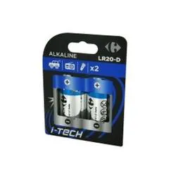 CARREFOUR Lot de 2 Piles Lr20/C I-Tech Crf l'unité