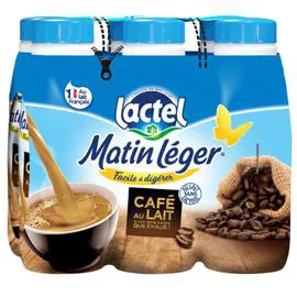 LACTEL Café au lait Sans lactose 6x50cl