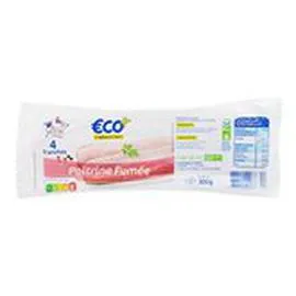 ECO+ Tranches Poitrine Fumée x4