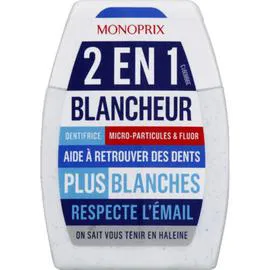 MONOPRIX Dentifrice blancheur 75ml