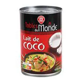 MARQUE REPÈRE, TABLES DU MONDE Lait de coco 400ml