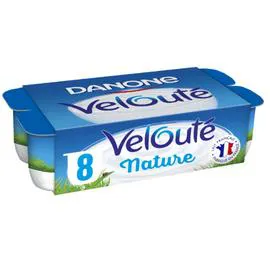 DANONE, VELOUTÉ Yaourt brassé nature 8x125g