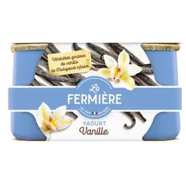 LA FERMIÈRE Yaourt vanille 2x140g