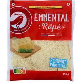 AUCHAN Emmental râpé français 350g