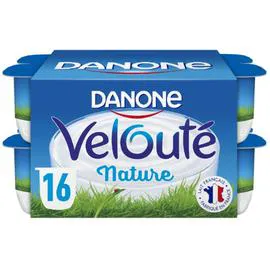 DANONE, VELOUTÉ Yaourt brassé nature 16x125g