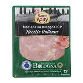MARQUE REPÈRE, SAINT-AZAY Mortadelle Italienne Saint Azay 12 tranches 150g