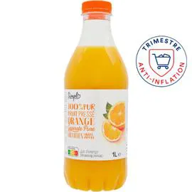 CARREFOUR Jus d'orange 100% fruit pressé 1l