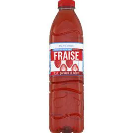 MONOPRIX Boisson à base d'eau de source saveur fraise 1,5l