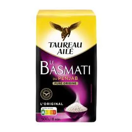 TAUREAU AILÉ Riz basmati du Penjab 11min 500g