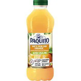 PAQUITO 100% pur jus orange avec pulpe 1l