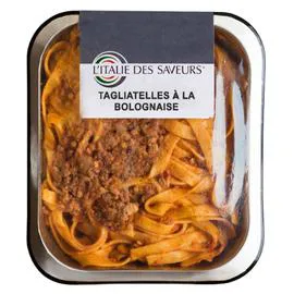 L'ITALIE DES SAVEURS Plat cuisiné Tagliatelles à la bolognaise 250g