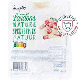 CARREFOUR SIMPL Lardons nature 200g