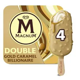 MAGNUM Glace Bâtonnet Double Caramel 284g