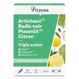 VITAVEA Complément alimentaire detox triple action x10