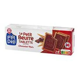 MARQUE REPÈRE, P'TIT DÉLI Biscuit Petit beurre Tablette chocolat noir 150g