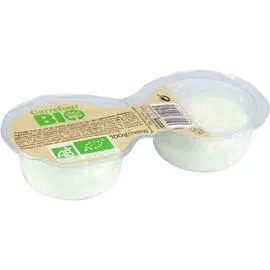 CARREFOUR BIO Fromage de chèvre frais 2x50g