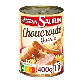 WILLIAM SAURIN Plat cuisiné choucroute garnie 400g