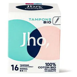 JHO Tampons applicateur compact normal Bio x16 x16