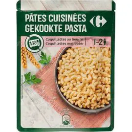 CARREFOUR Pâtes cuisinées coquillettes au beurre 200g