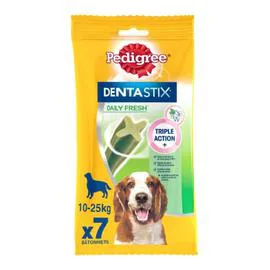 PEDIGREE Récompense pour chien moyens batonnets Dentastix Fresh 7x25,7g