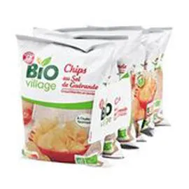MARQUE REPÈRE, BIO VILLAGE Chips Bio Nature 6x30g
