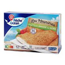 MARQUE REPÈRE, PÊCHE OCÉAN Filets de limande Meunière - MSC 400g