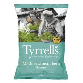 TYRRELL'S Chips de pomme de terre herbes méditerranéenne 150g