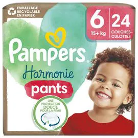PAMPERS Harmonie Couches Culottes T6 x24