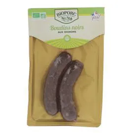 BIOPORC Boudins Noirs Aux Oignons Bio 200g