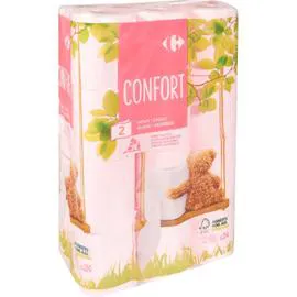 CARREFOUR Papier toilette Confort doux x24