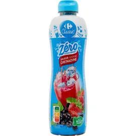 CARREFOUR CLASSIC' Sirop grenadine zéro sucres 75cl