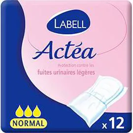 LABELL, ACTÉA Protections contre fuites urinaires légères, Normal x12
