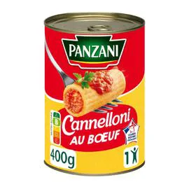 PANZANI Plat cuisiné cannelloni pur boeuf 400g