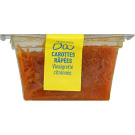 MONOPRIX BIO Carottes râpées vinaigrette citronnée bio 200g