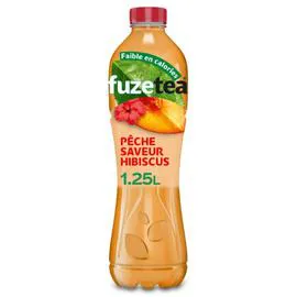 FUZE TEA Boisson au thé pêche & hibiscus 1,25l
