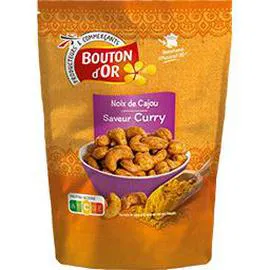 BOUTON D'OR Noix de cajou saveur curry 100g